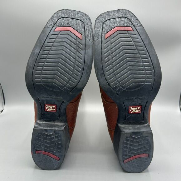 Tony Lama Mens Leather Work Boot Size 8D - Picture 9 of 11